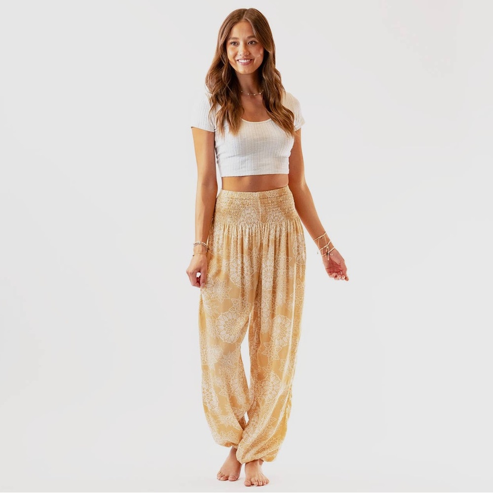 Lotus & Luna Boho Paisley Mandala Beach/Lounge/Harem Pants VGUC - Picture 4 of 13